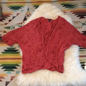 Embroidered Floral Kimono